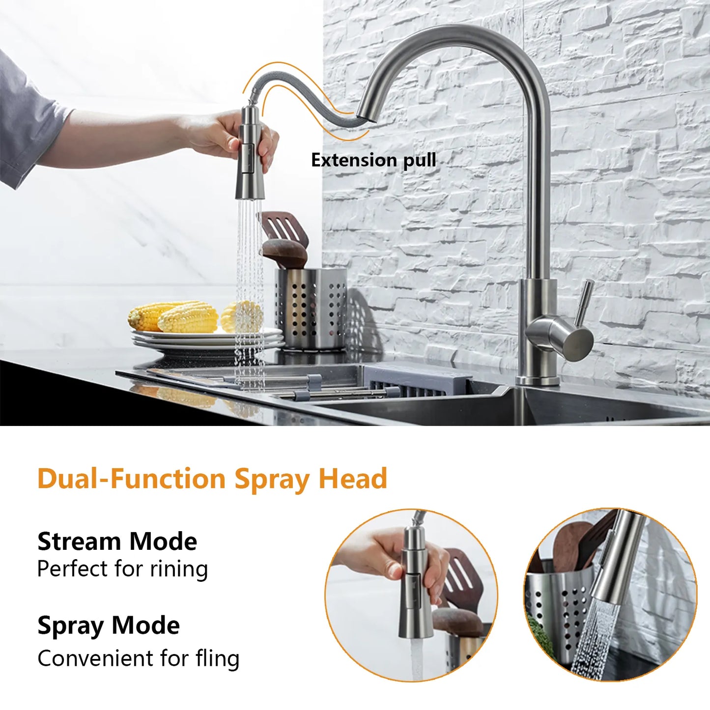 Kitchen Faucet with Touch Control
