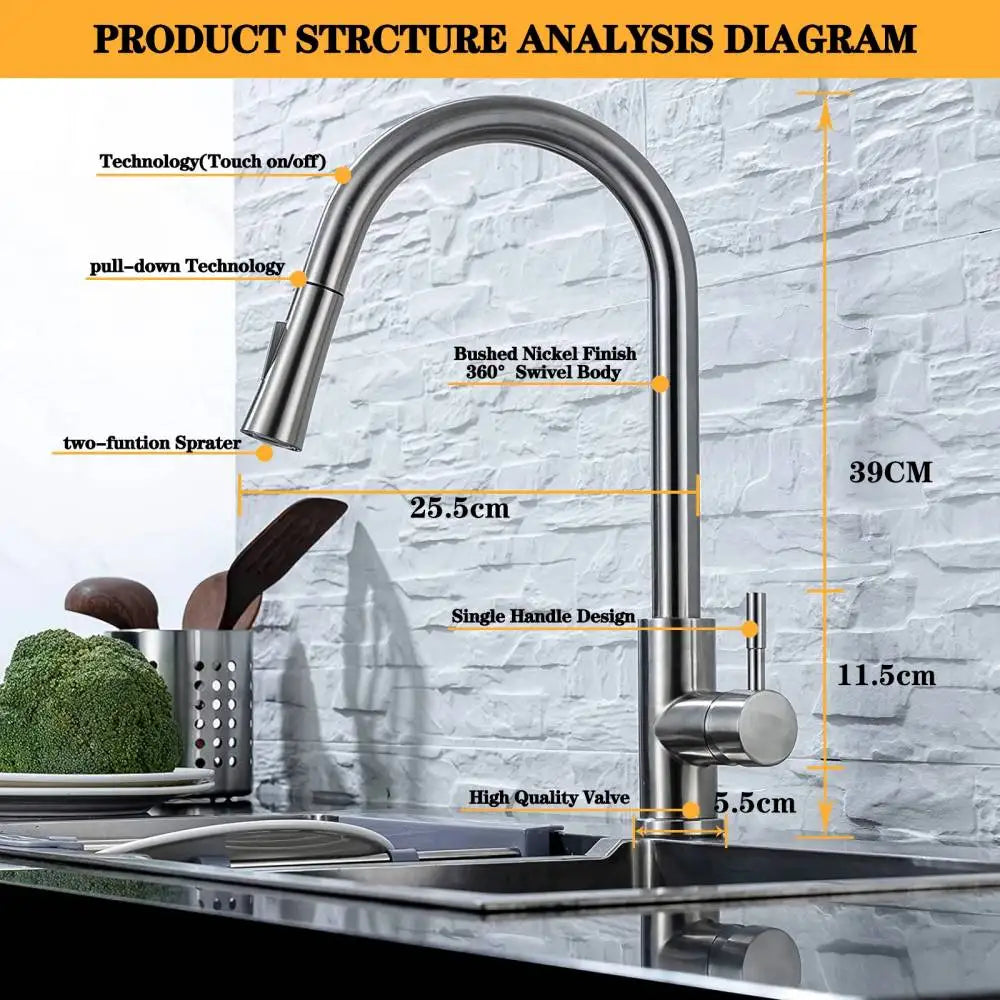 Kitchen Faucet with Touch Control