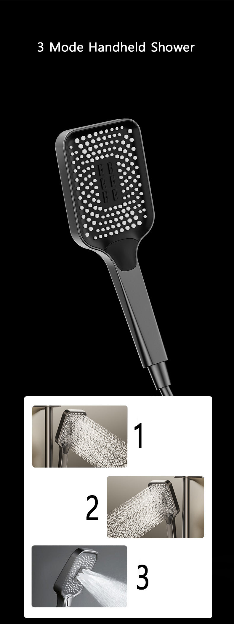 Contemporary Bathtub and Shower System with Digital LED Display