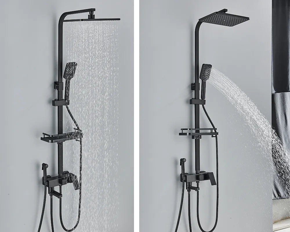 Rainfall Bathroom Shower Faucet Set