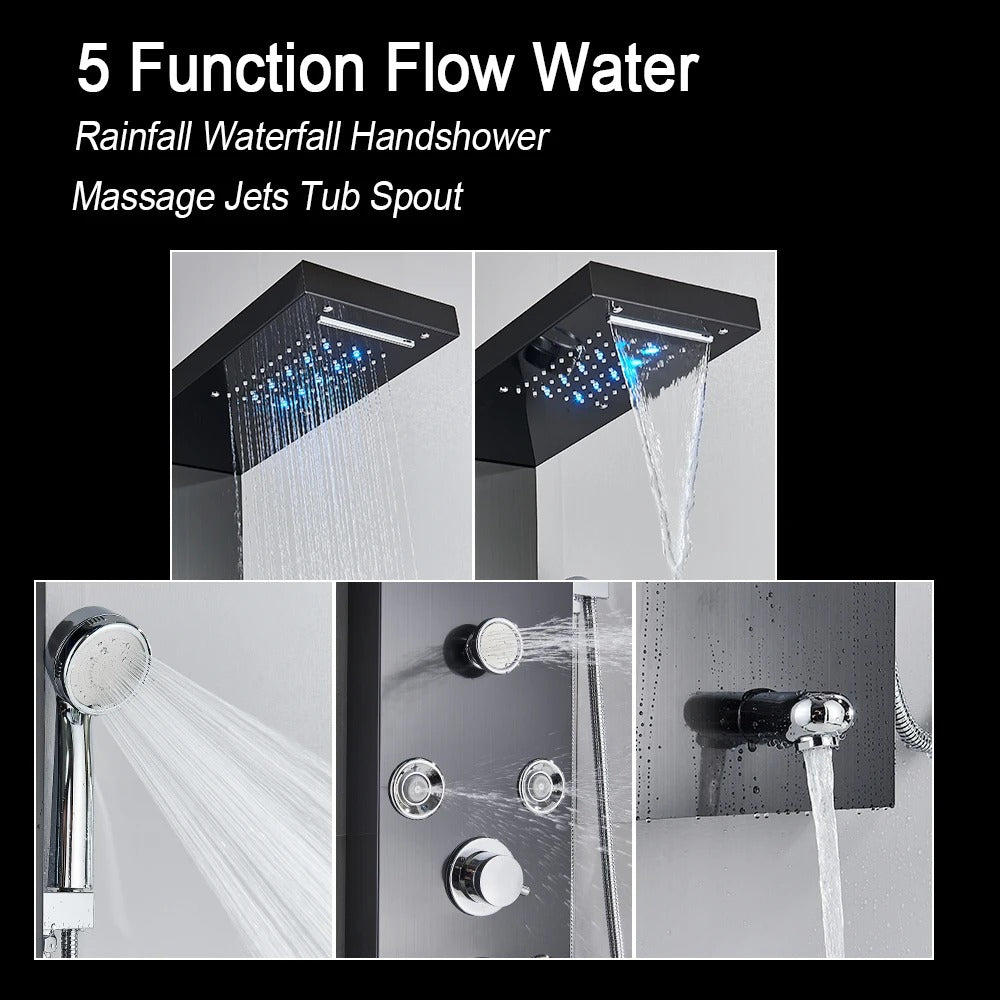 Luxury Shower Panel with Massage