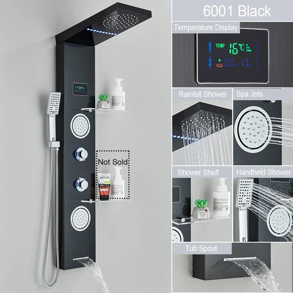 Luxury Shower Panel with Massage