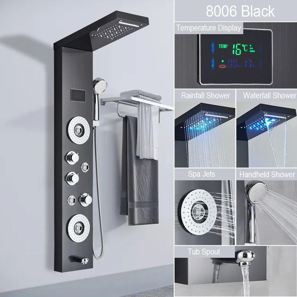 Luxury Shower Panel with Massage