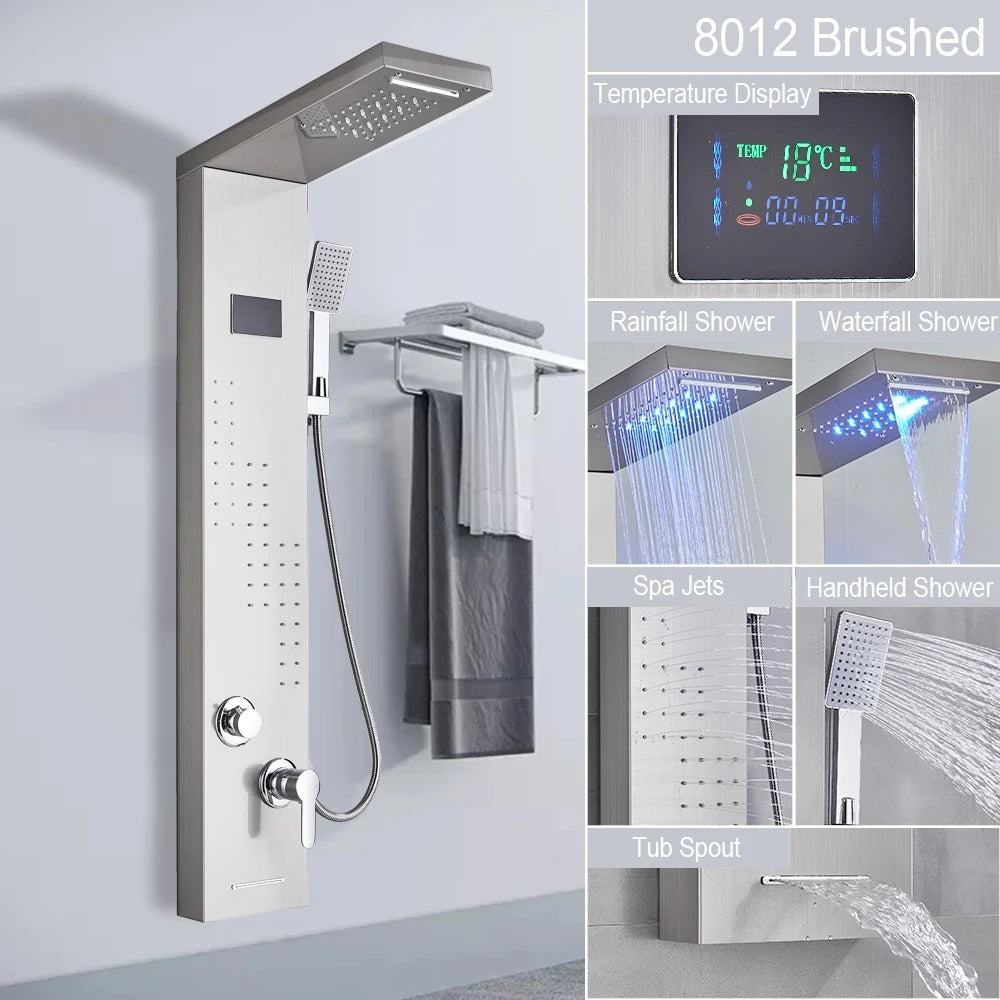 Luxury Shower Panel with Massage