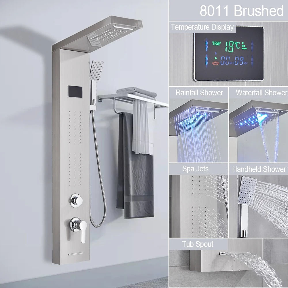 Luxury Shower Panel with Massage