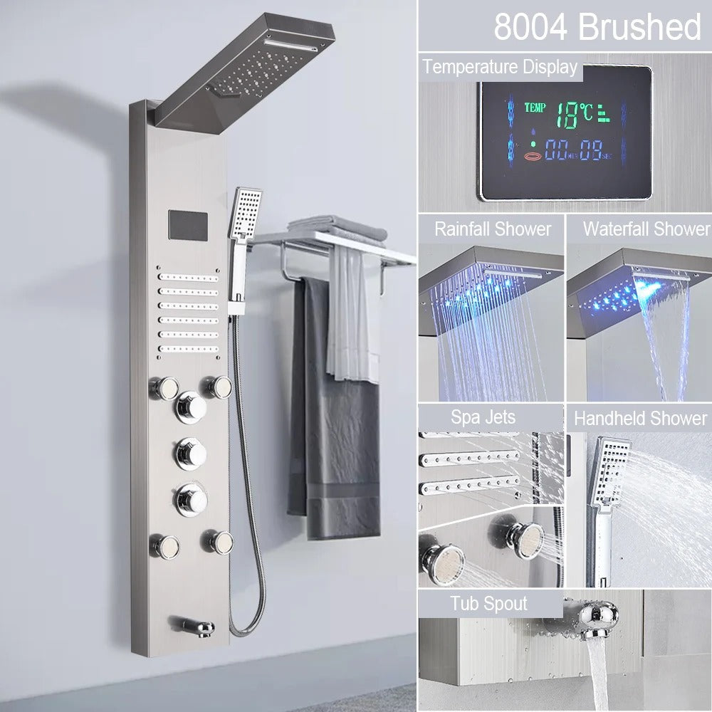 Luxury Shower Panel with Massage