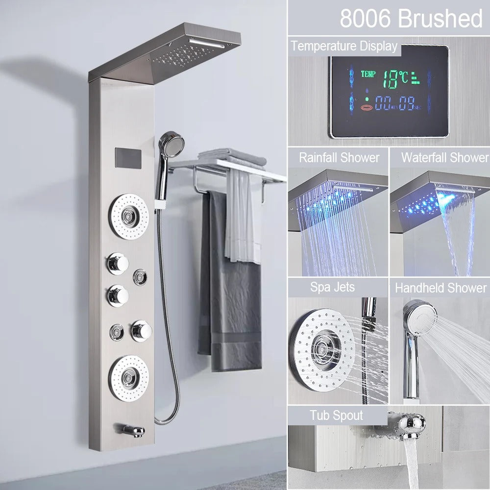 Luxury Shower Panel with Massage
