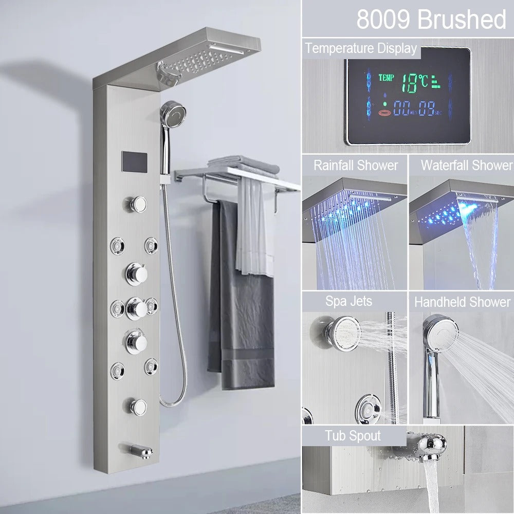 Luxury Shower Panel with Massage