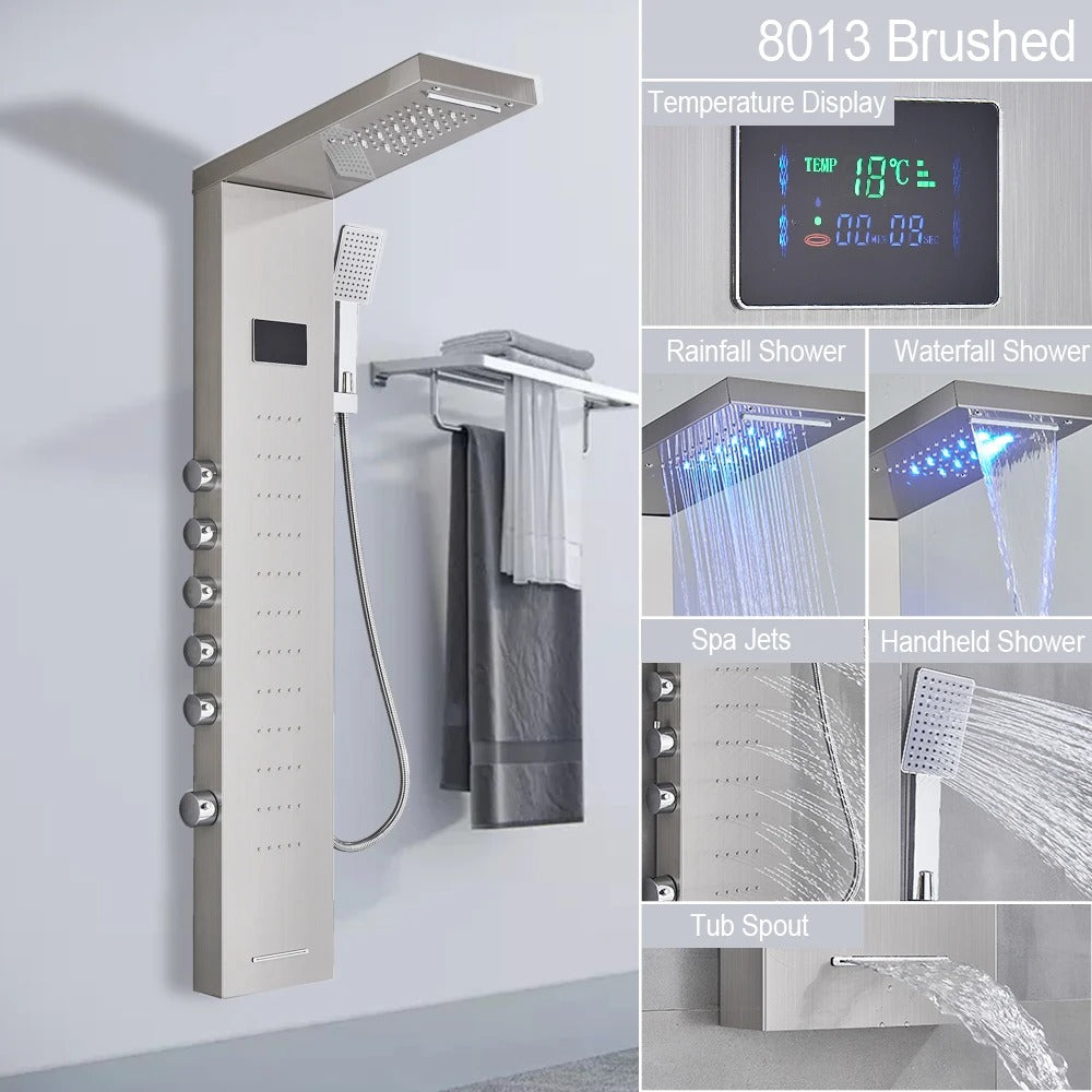 Luxury Shower Panel with Massage